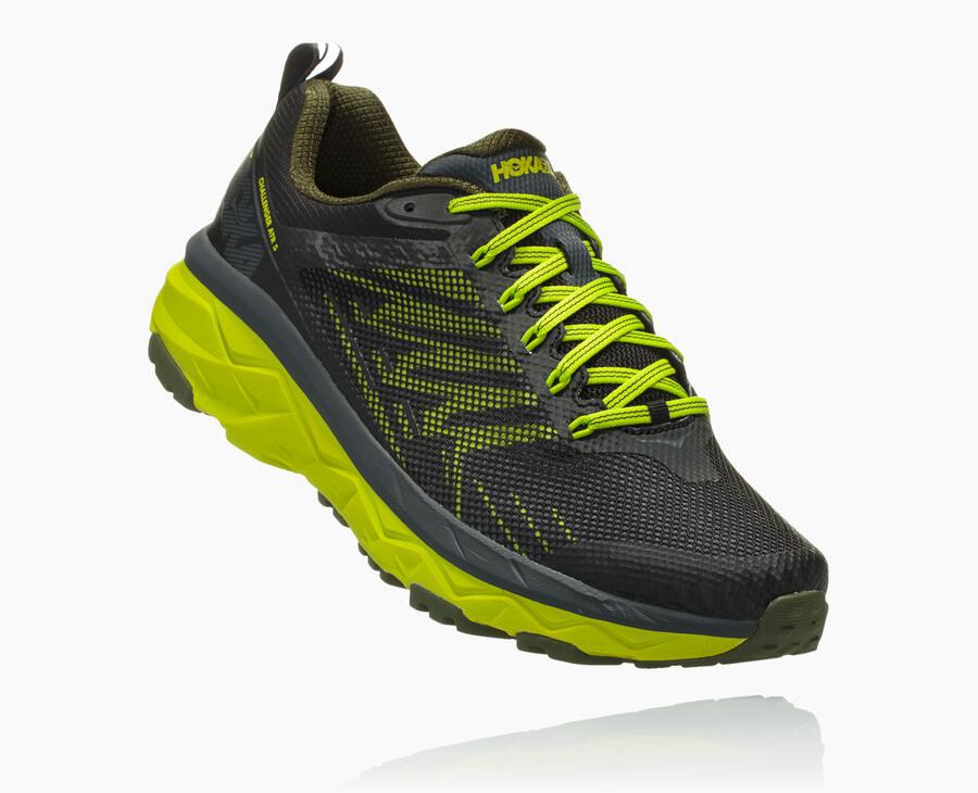 Hoka One One Trainers Mens Black/Green - Challenger ATR 5 - 31526PIJR